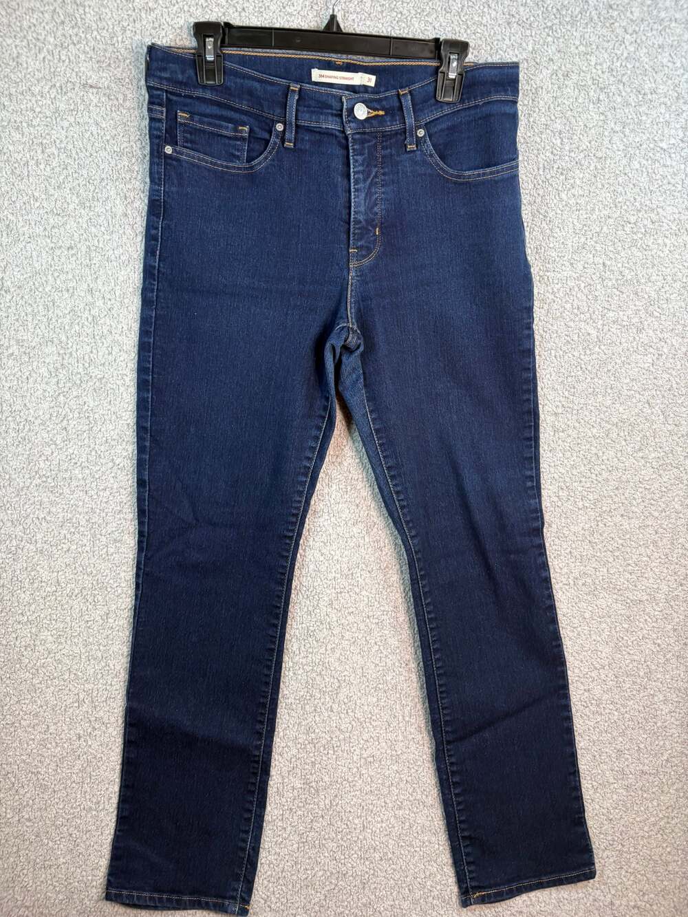 Levi's 314 Shaping Straight Jeans 31 Dark Wash Stretch Denim Classic